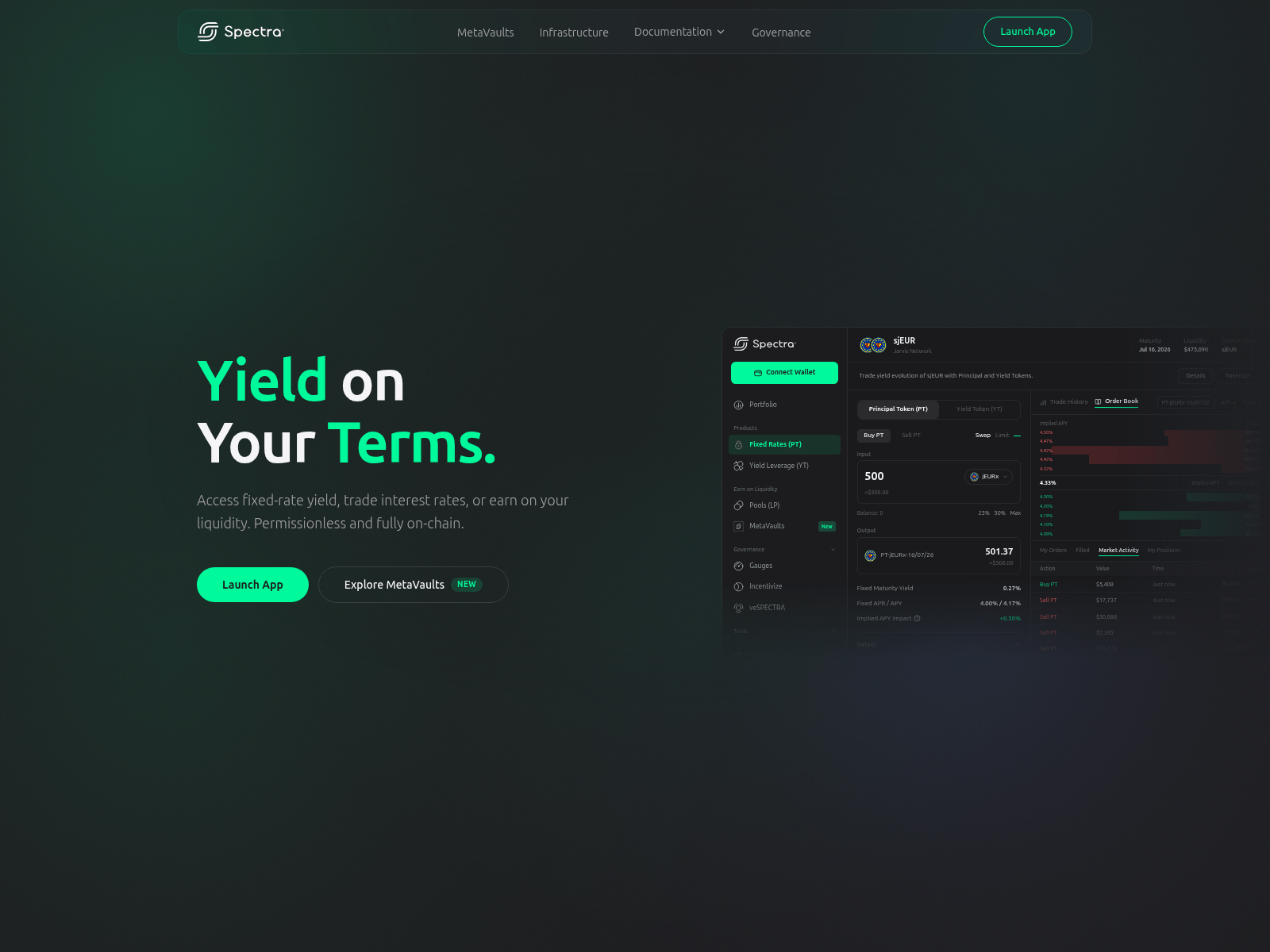 Screenshot of get-spectra.finance