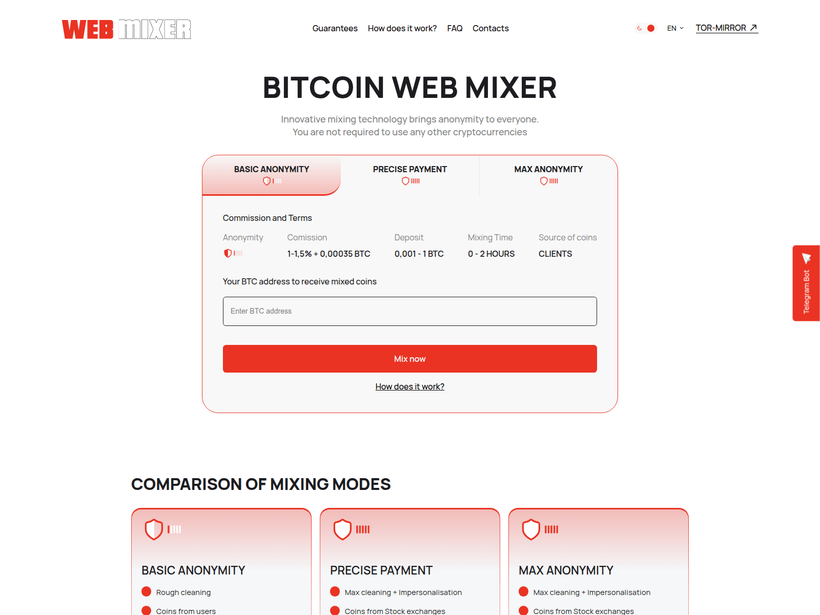 Screenshot of webmixer.icu