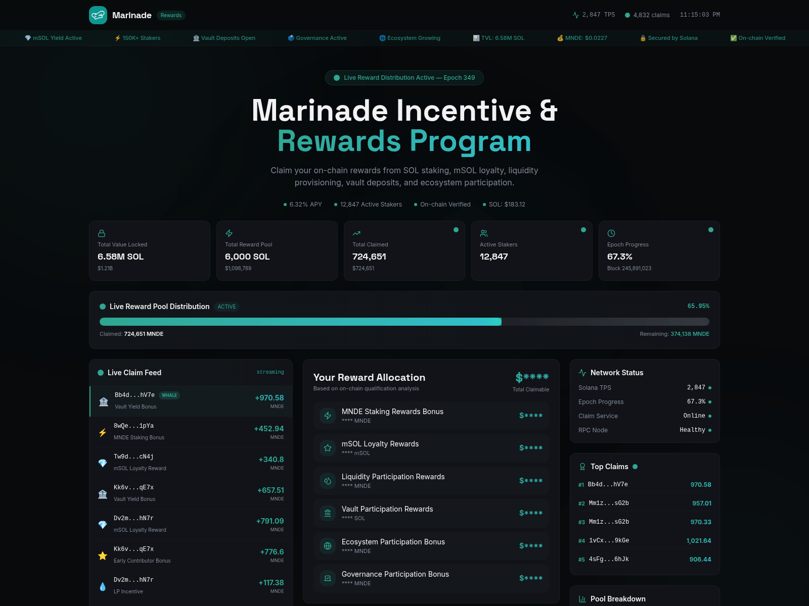 Screenshot of marinadelabs.info