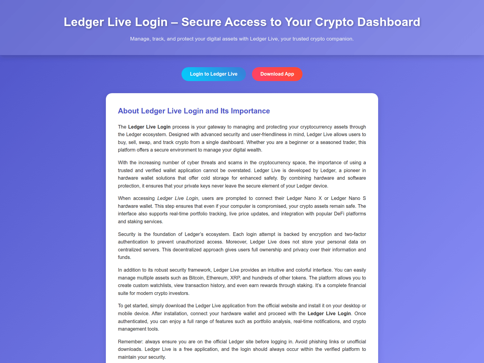 Screenshot of manage-view-livledgerr.pages.dev