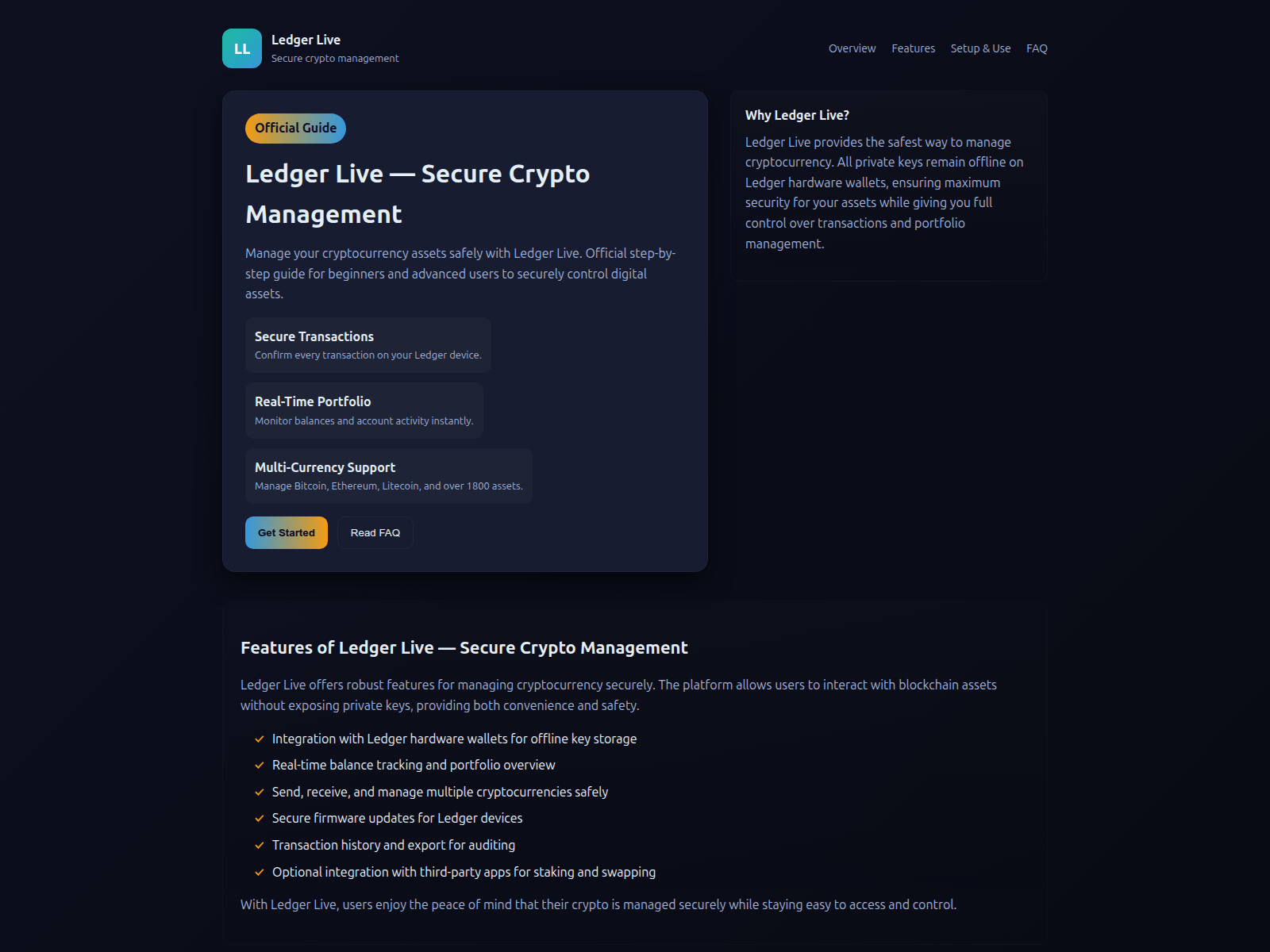 Screenshot of faq-ledgerliv.pages.dev