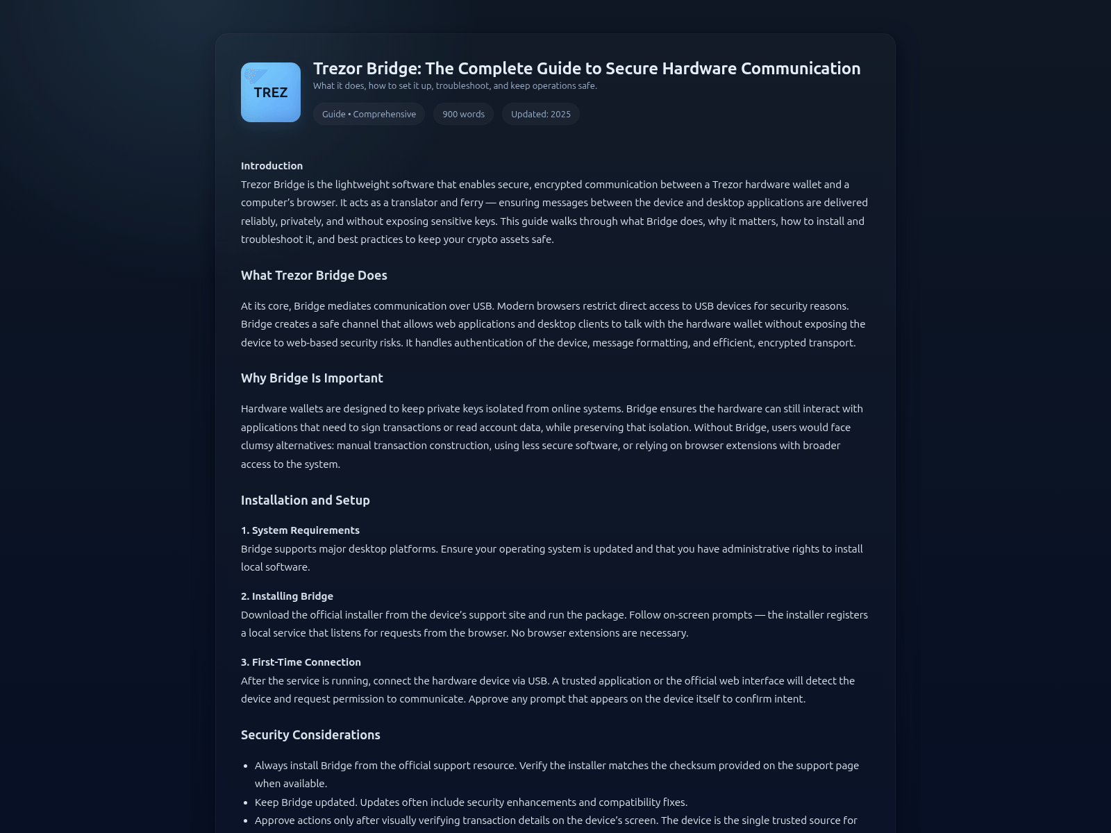 Screenshot of connect-bridge-help.pages.dev