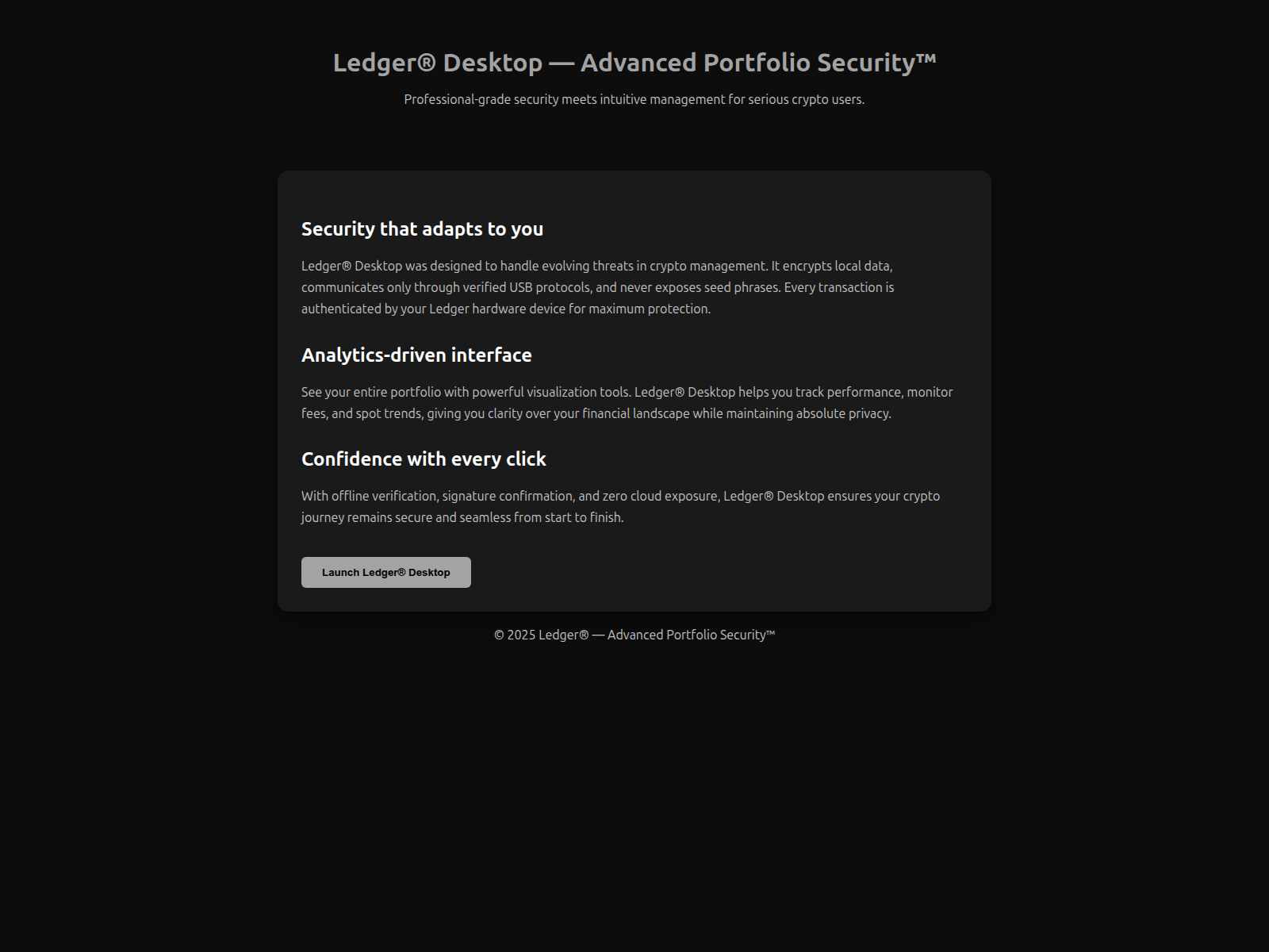 Screenshot of portfolio-ledgr-desk.pages.dev