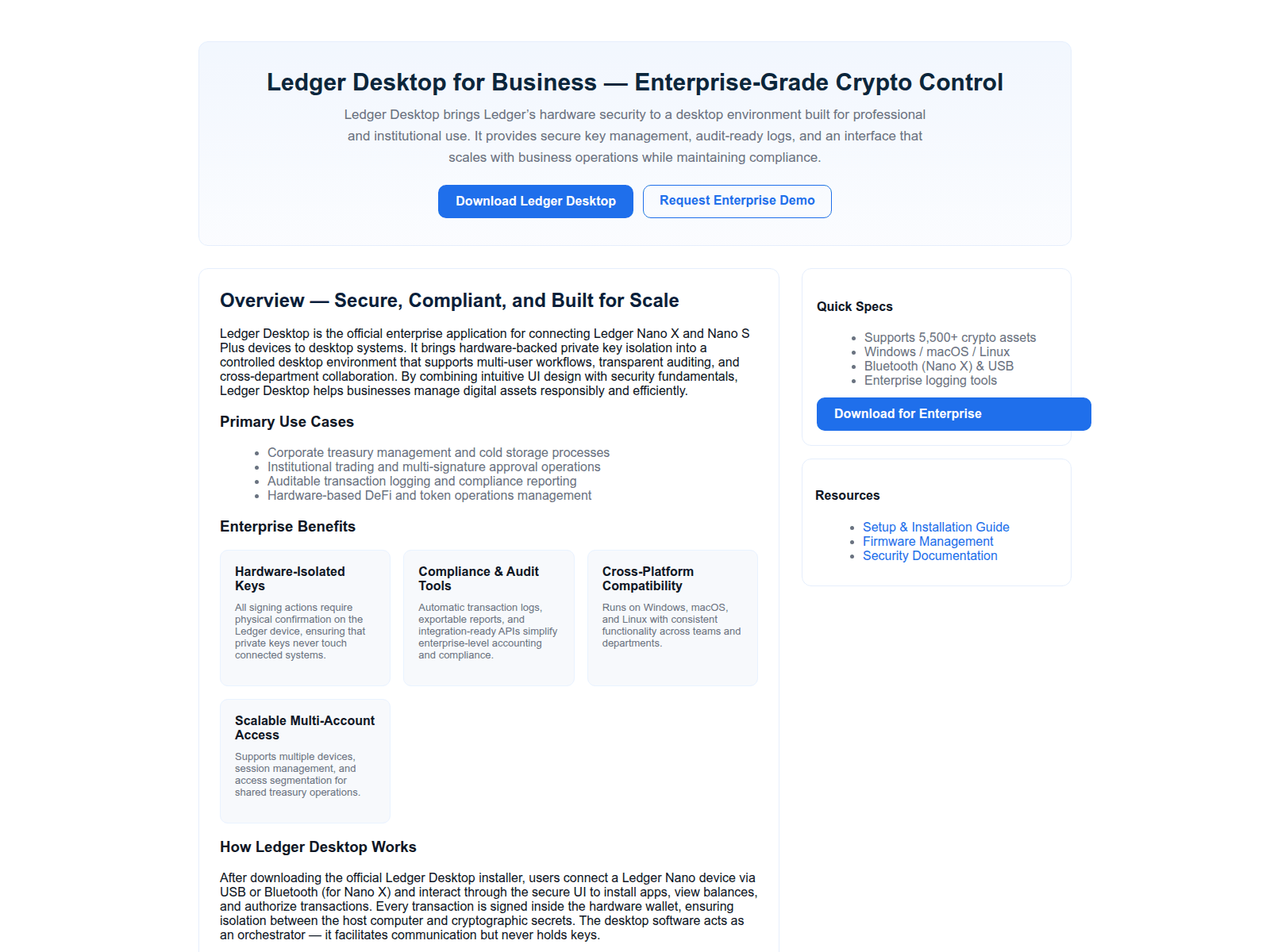 Screenshot of ledjer-desktop.pages.dev
