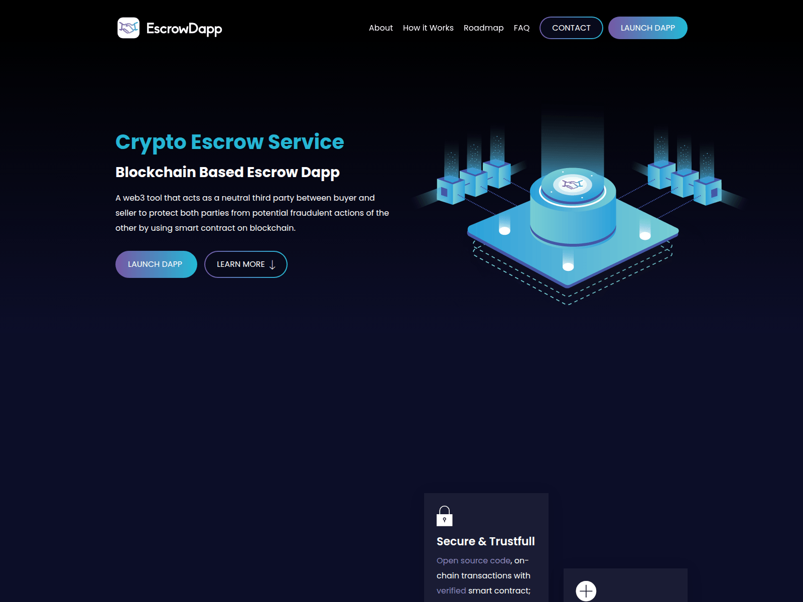 Screenshot of escrowdapp.com