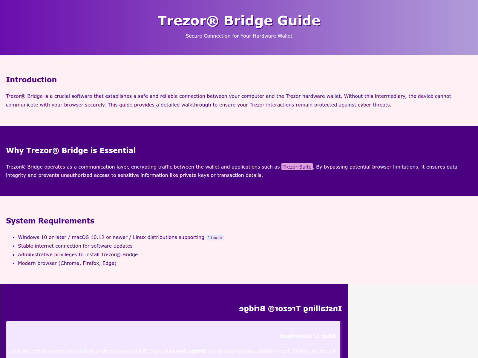 Screenshot of advance-v-bridge-trazre.pages.dev