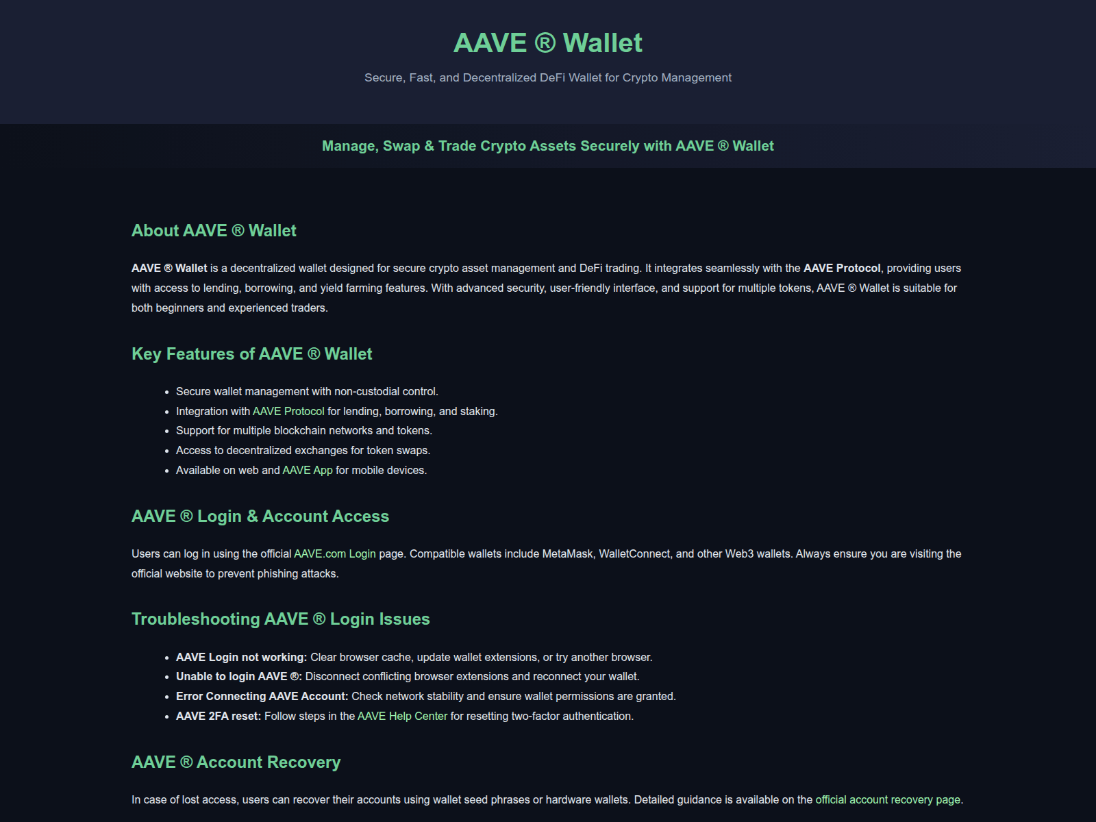 Screenshot of accountt-wallete-aave.pages.dev