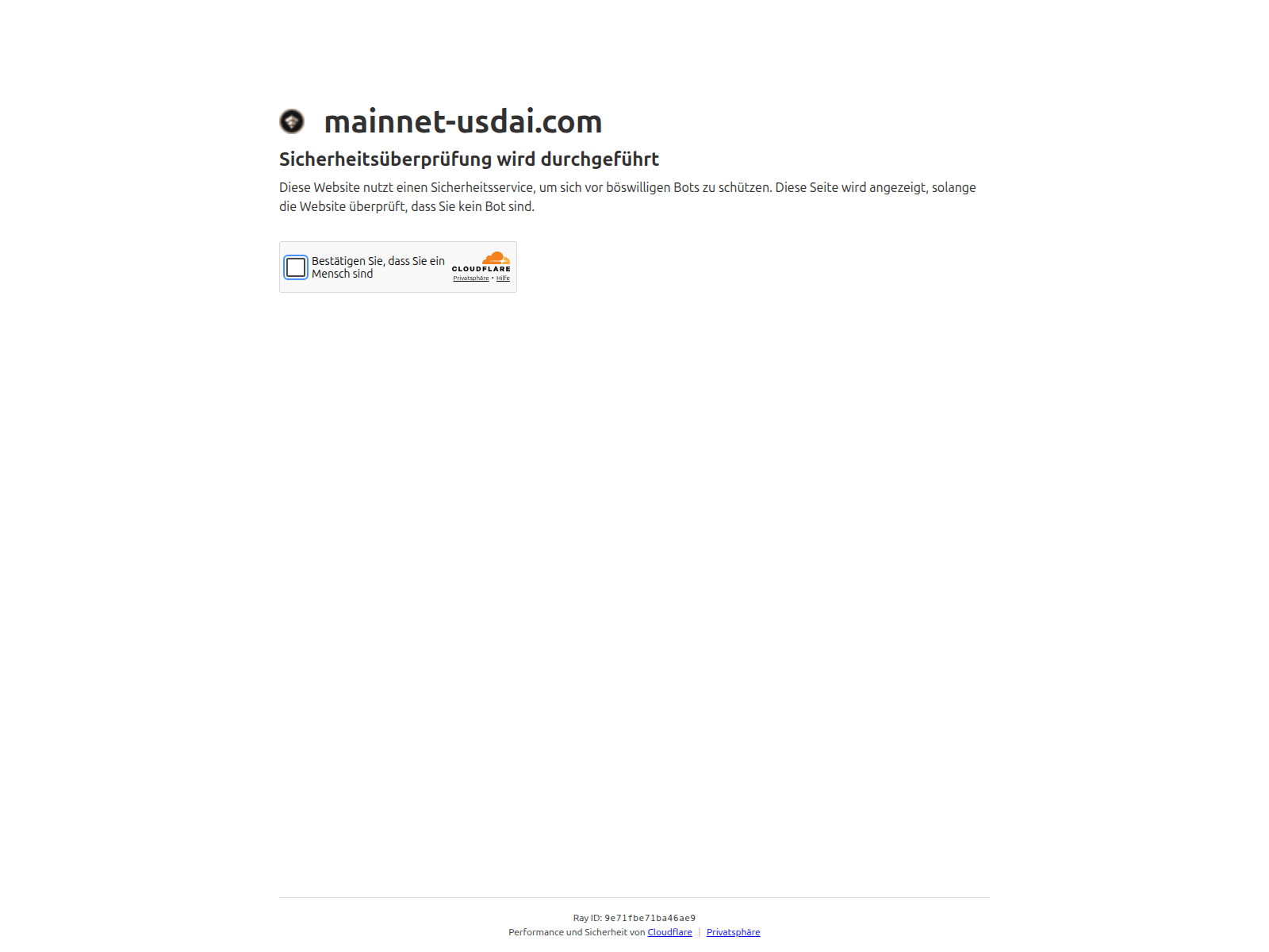 Screenshot of mainnet-usdai.com