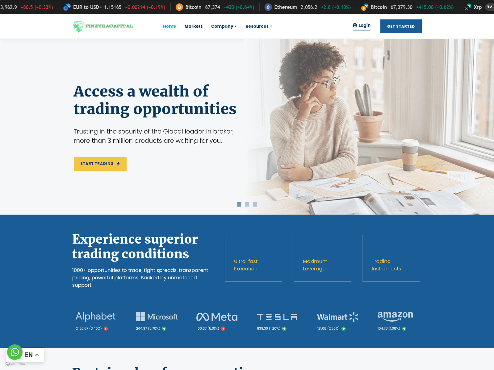Screenshot of finzyracapital.live