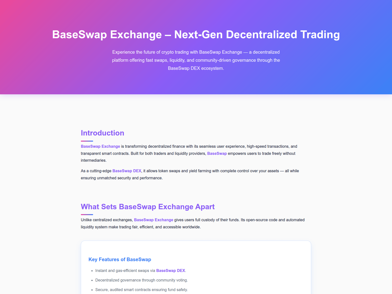 Screenshot of auth-baseswapp-exchange.pages.dev