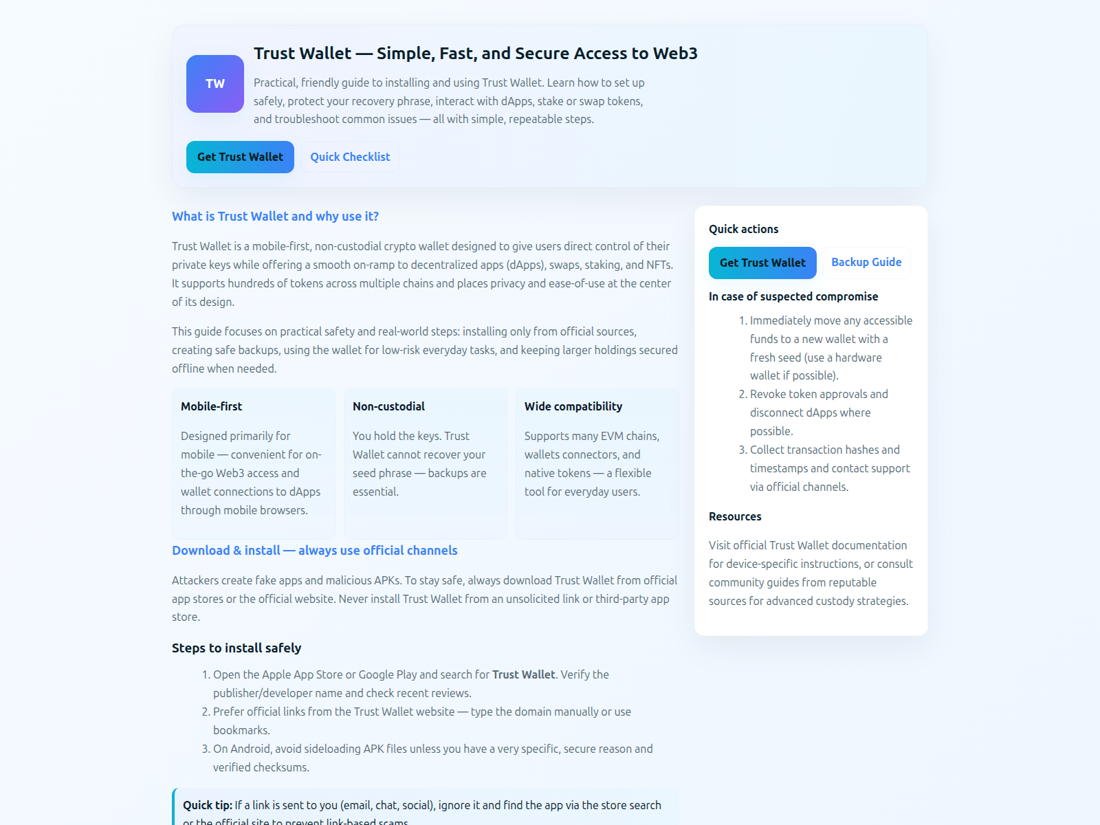 Screenshot of trust-us-wallet.pages.dev