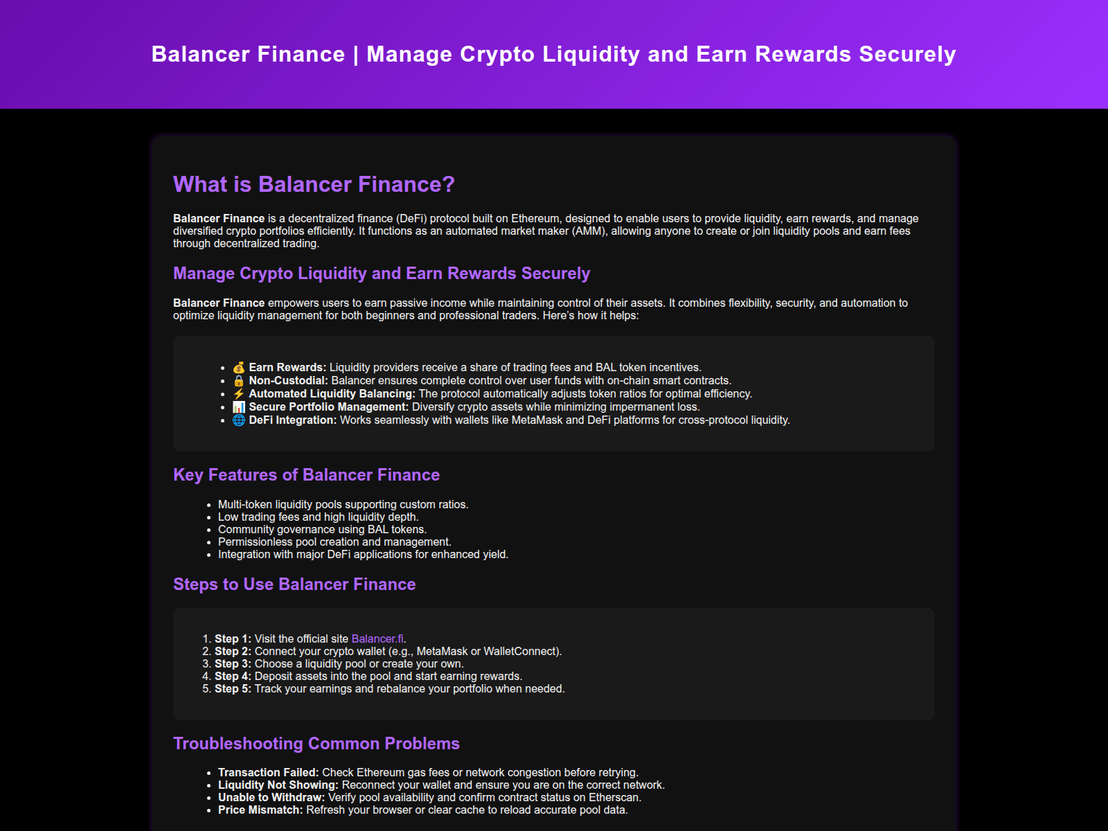 Screenshot of connect-auth-balncer-fiance.pages.dev