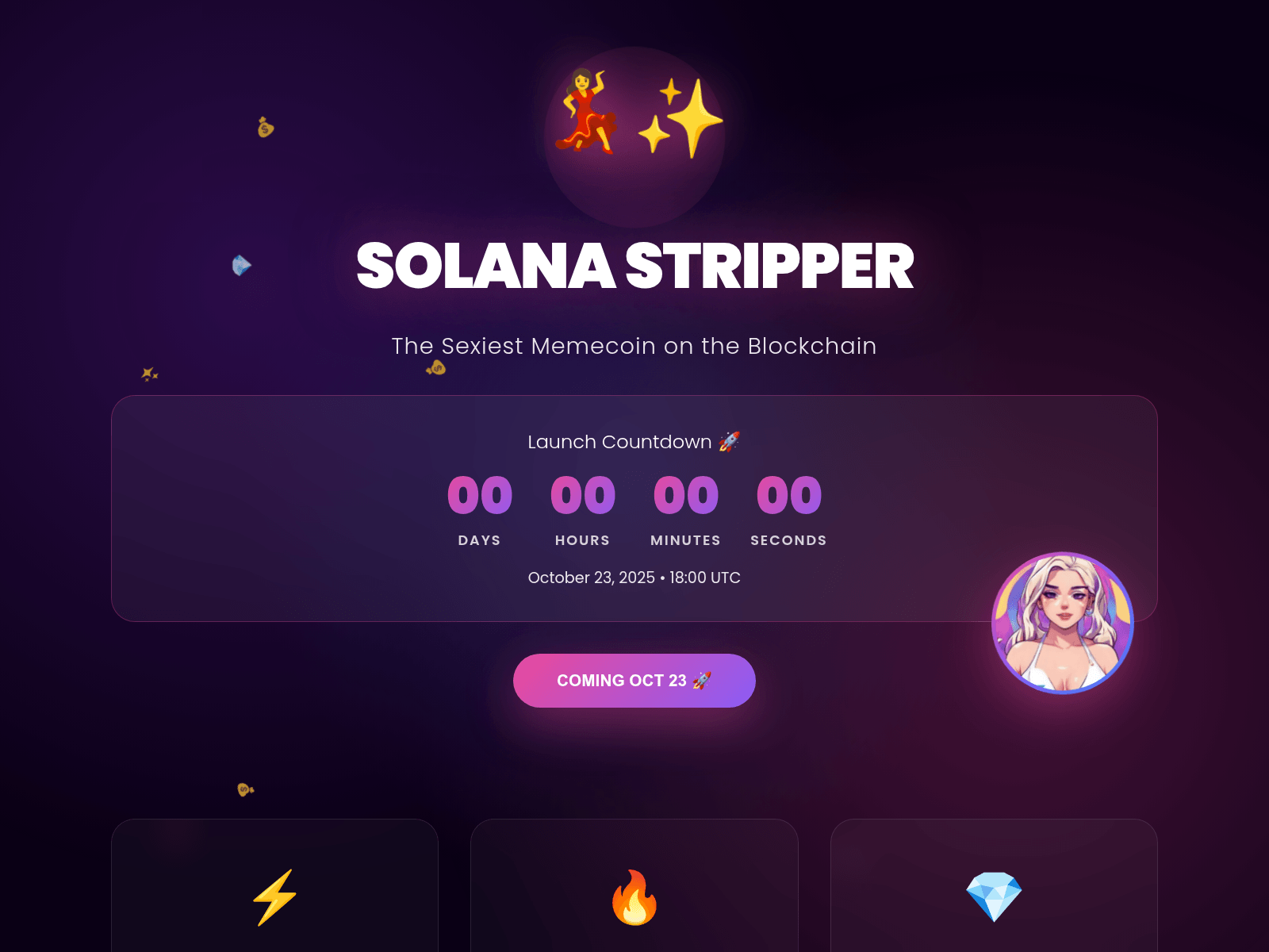 Screenshot of solanastripper.fun
