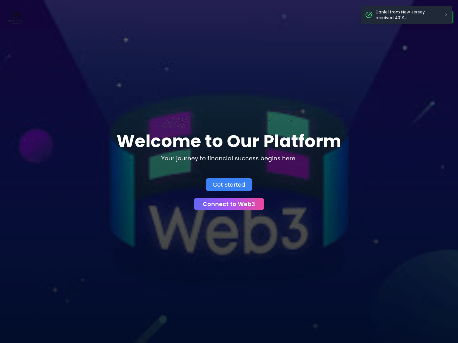 Screenshot of www.web3-decentralized.com
