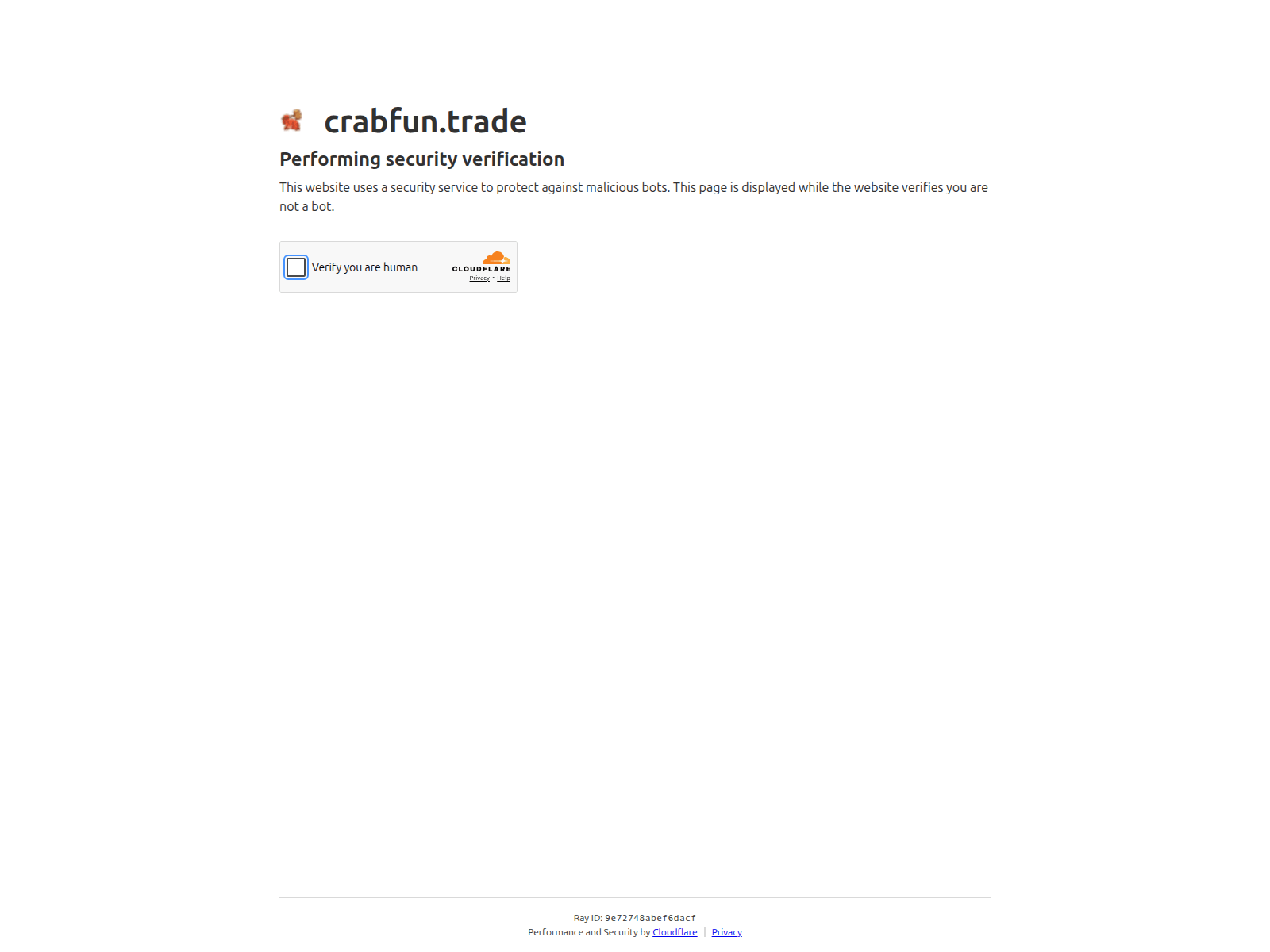 Screenshot of crabfun.trade