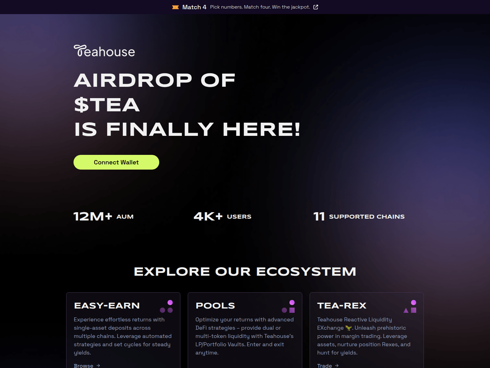 Screenshot of www.teahousefinance.xyz