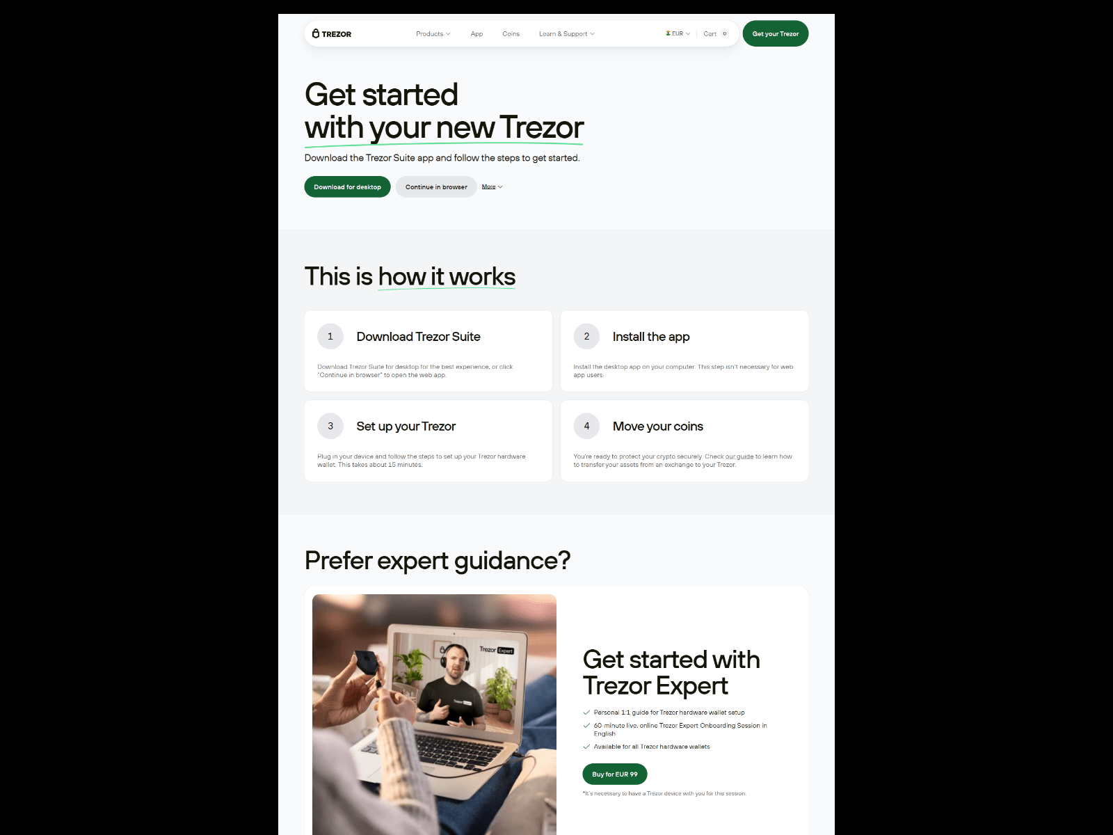 Screenshot of add-trezr-suite.pages.dev