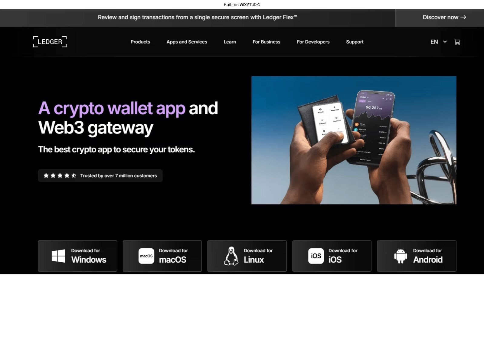 Screenshot of live-en-desktop.wixstudio.com