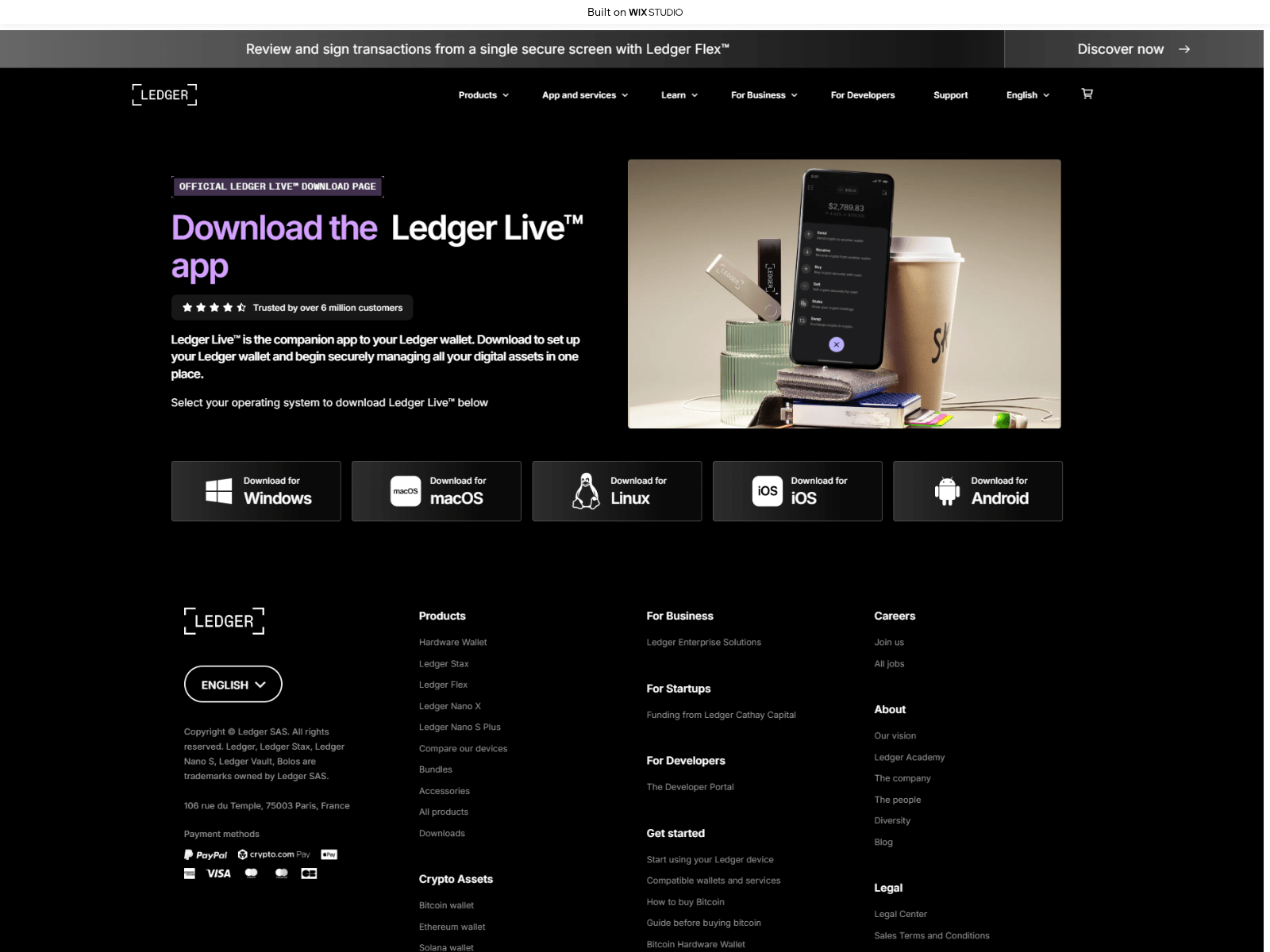 Screenshot of open-livelege.wixstudio.com