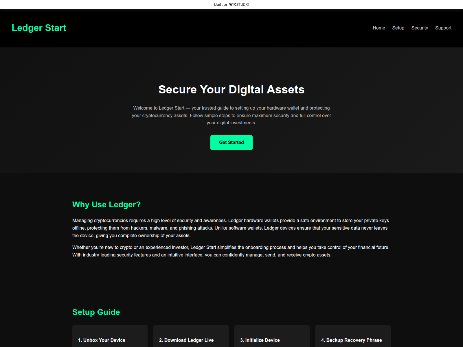 Screenshot of connect-homepage.wixstudio.com