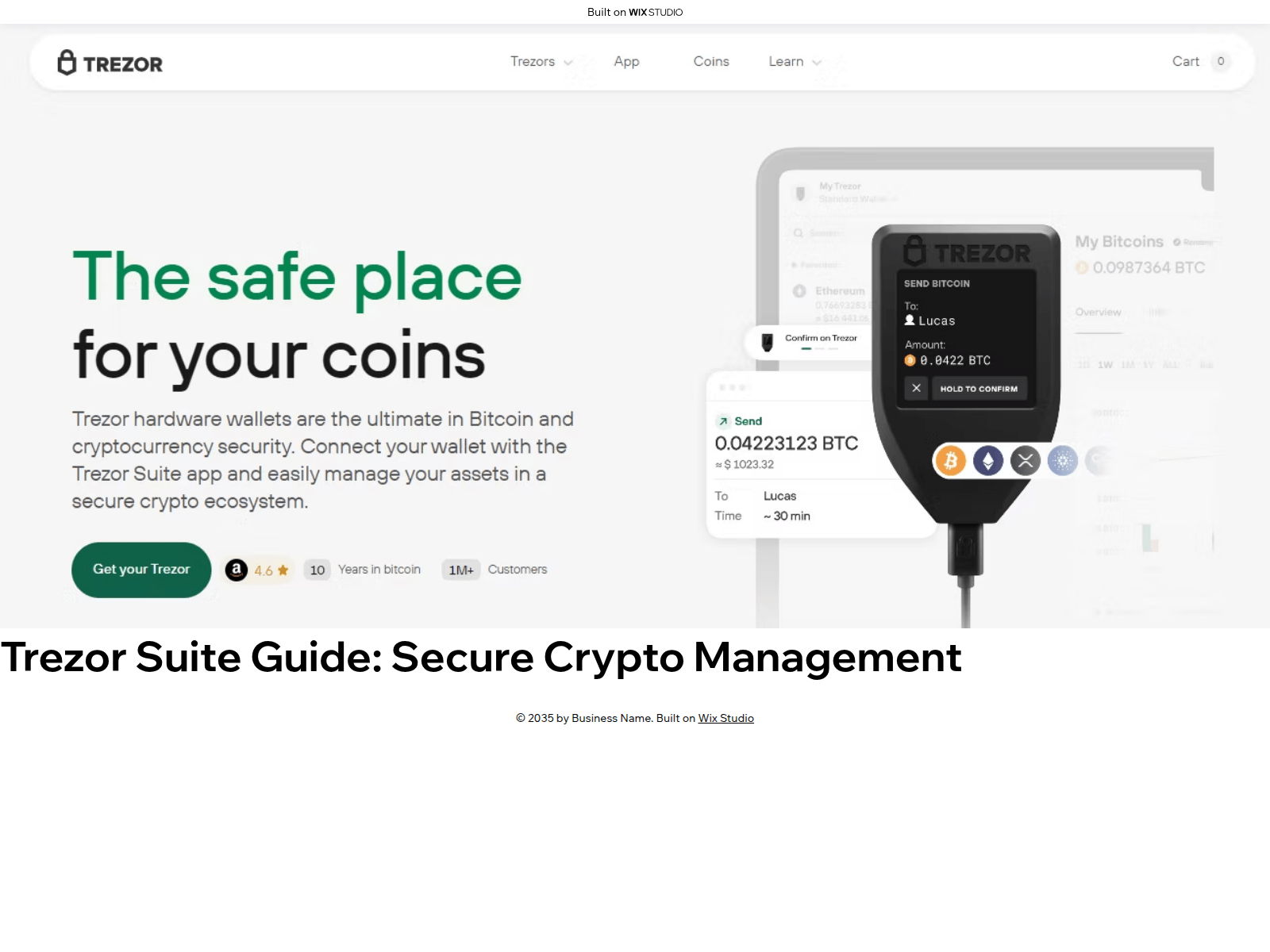 Screenshot of suitetrezoo-eng.wixstudio.com