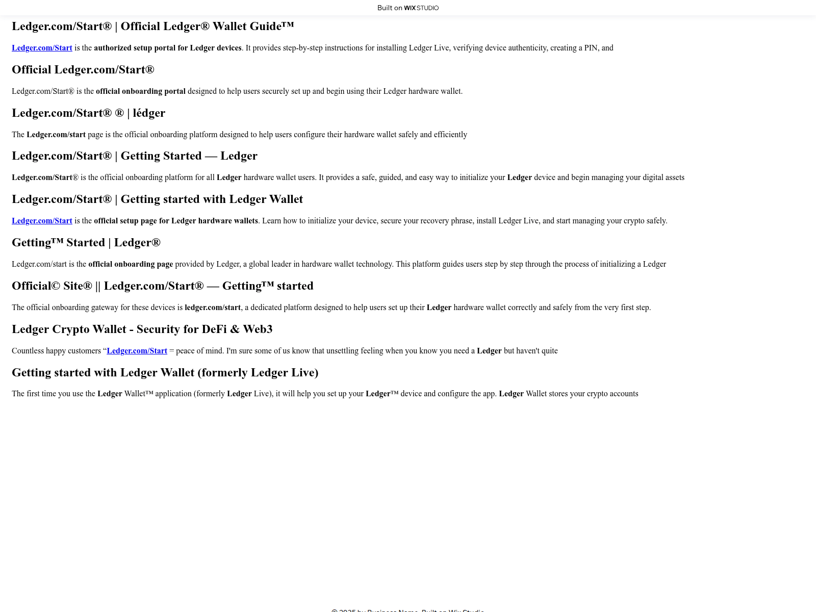 Screenshot of getstarrting.wixstudio.com