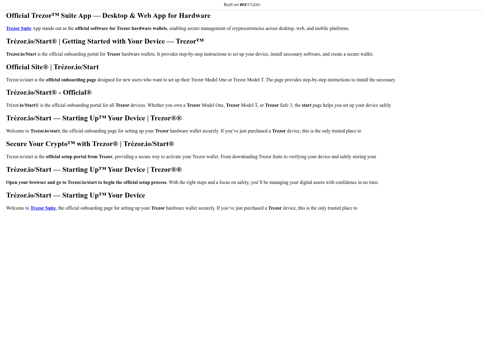 Screenshot of startedm.wixstudio.com