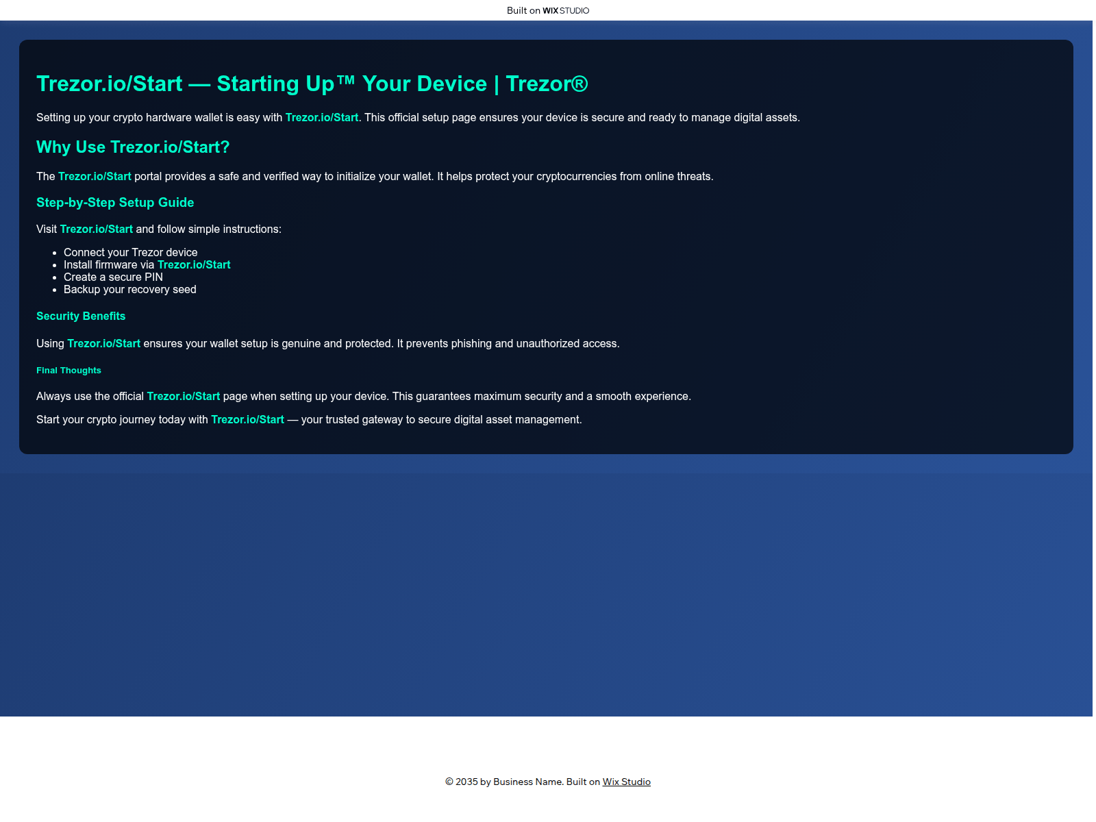 Screenshot of learn-home.wixstudio.com