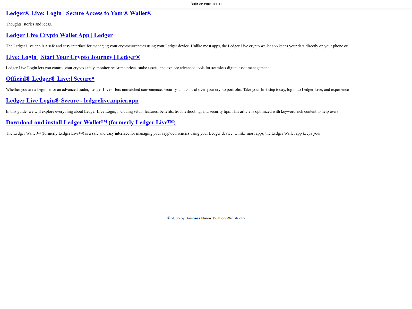 Screenshot of formerweb.wixstudio.com