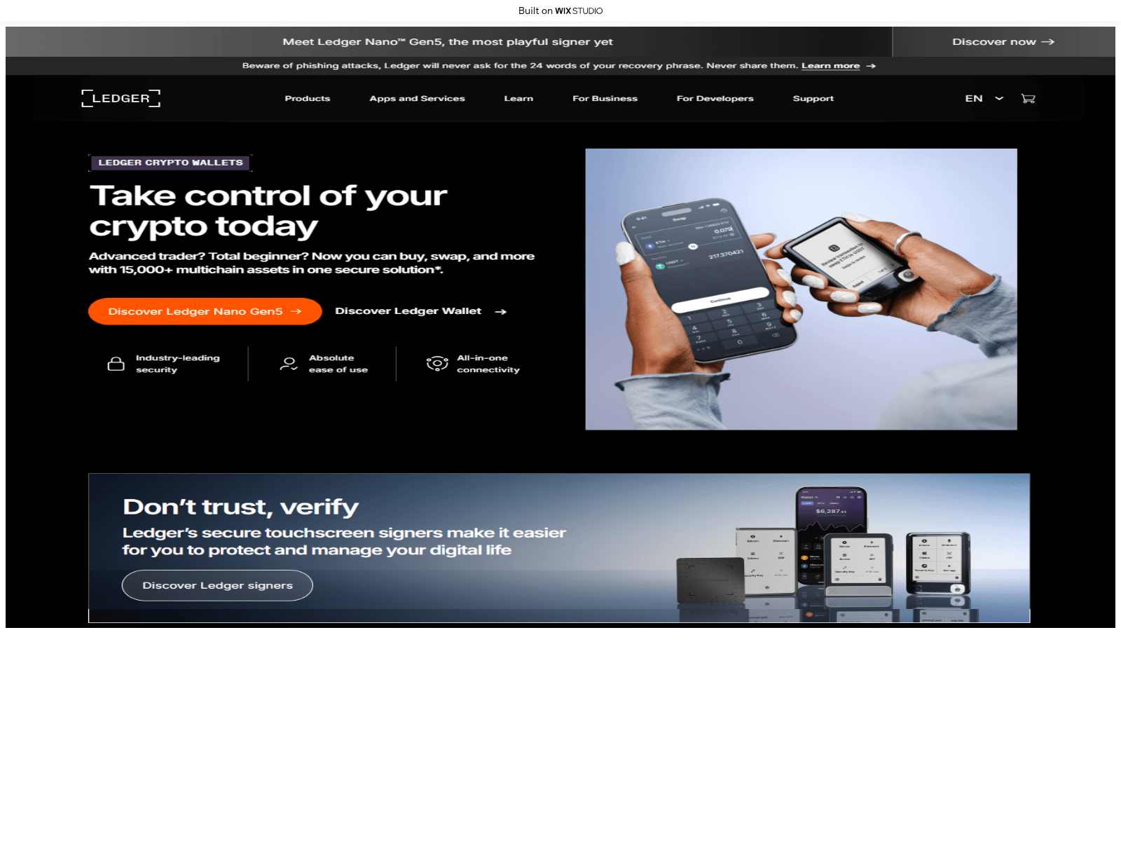 Screenshot of com-ledgestarted.wixstudio.com