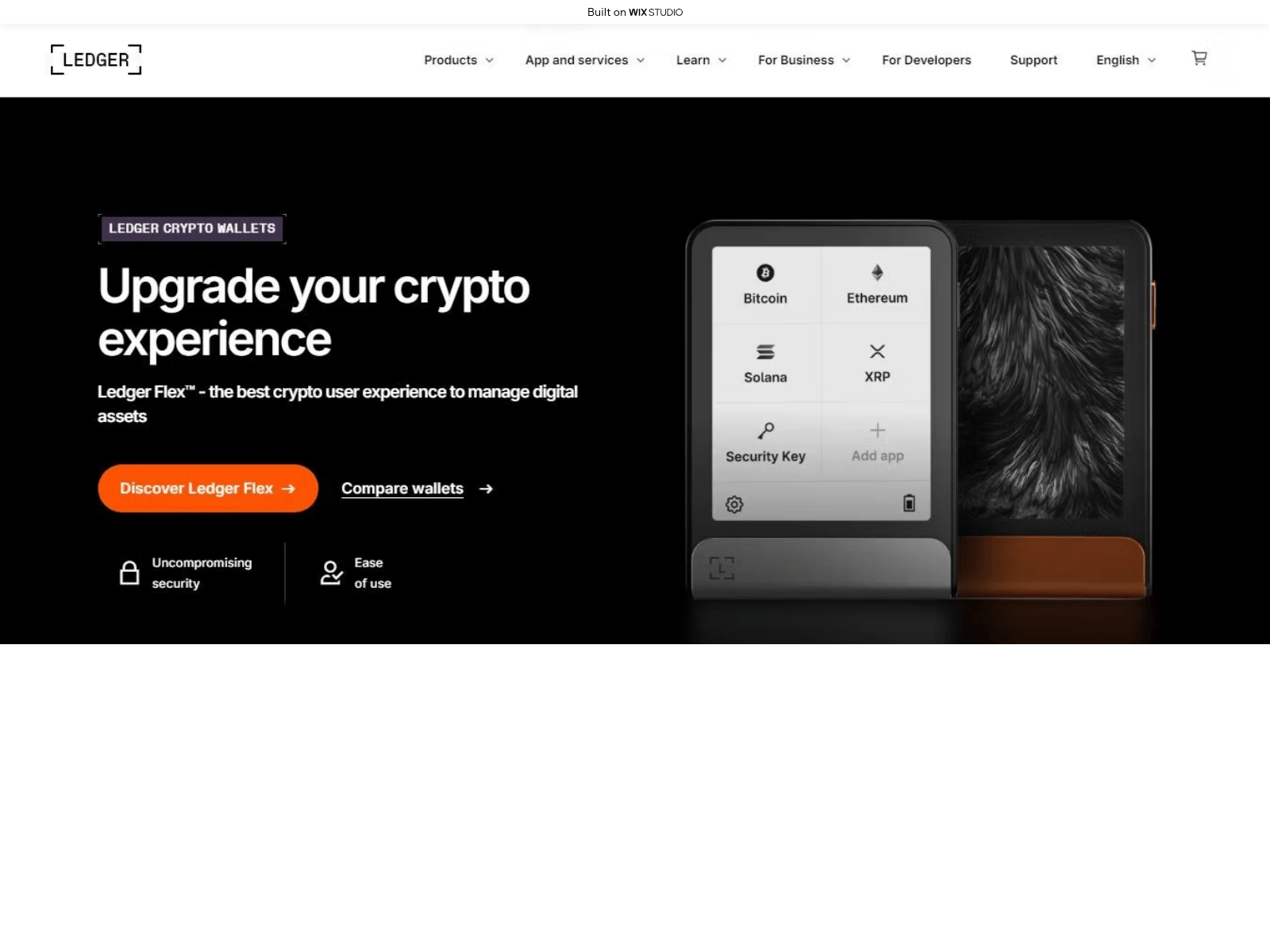Screenshot of starts-ledeger-com.wixstudio.com