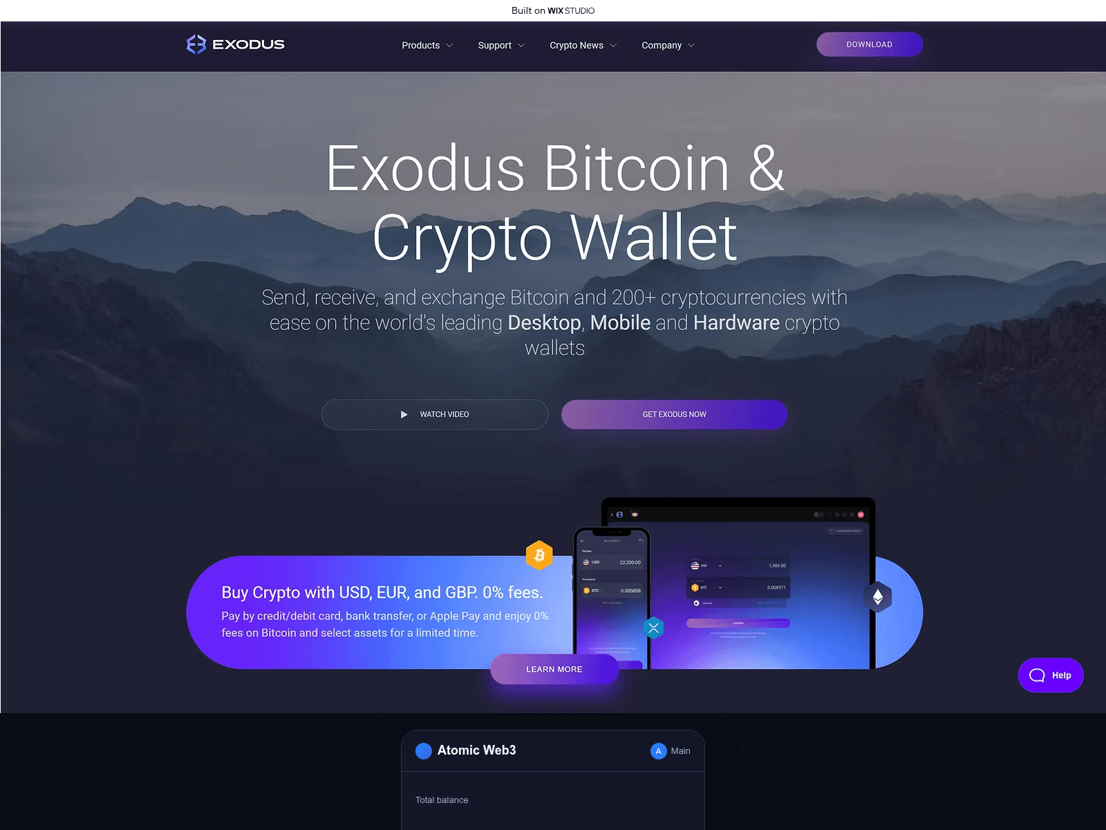 Screenshot of atomic-new.wixstudio.com