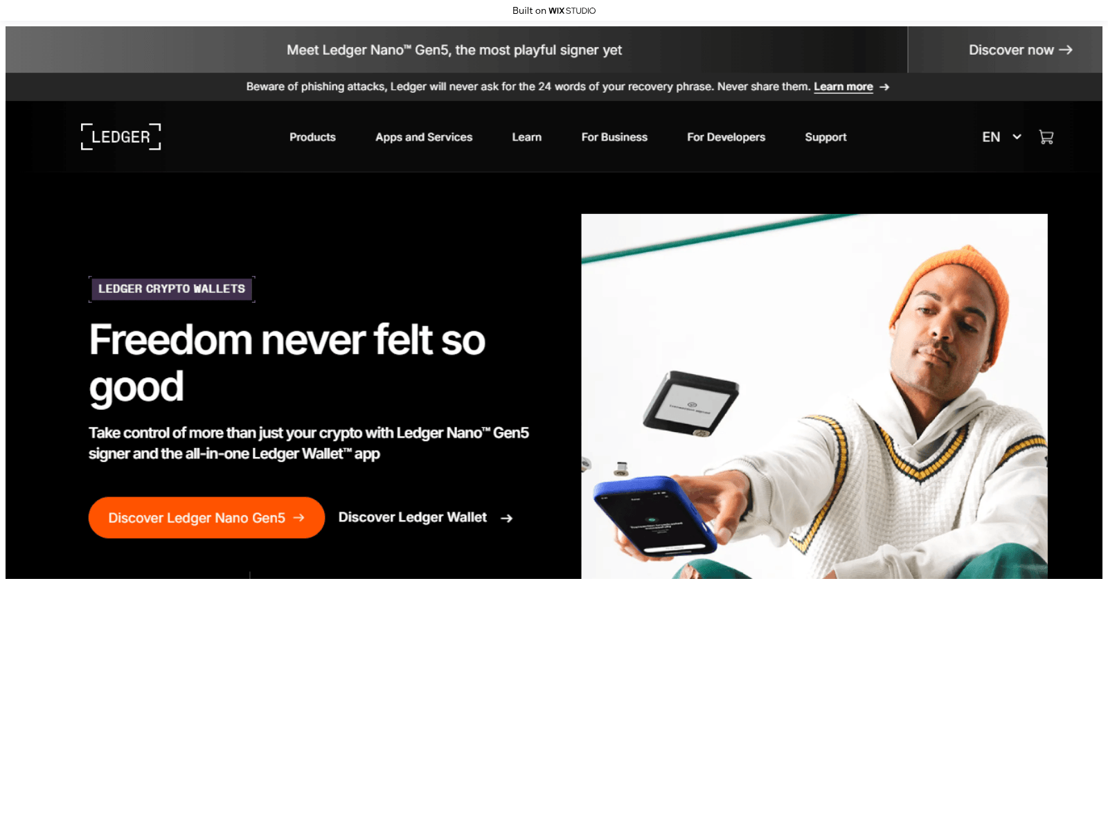 Screenshot of eng-liveapp.wixstudio.com