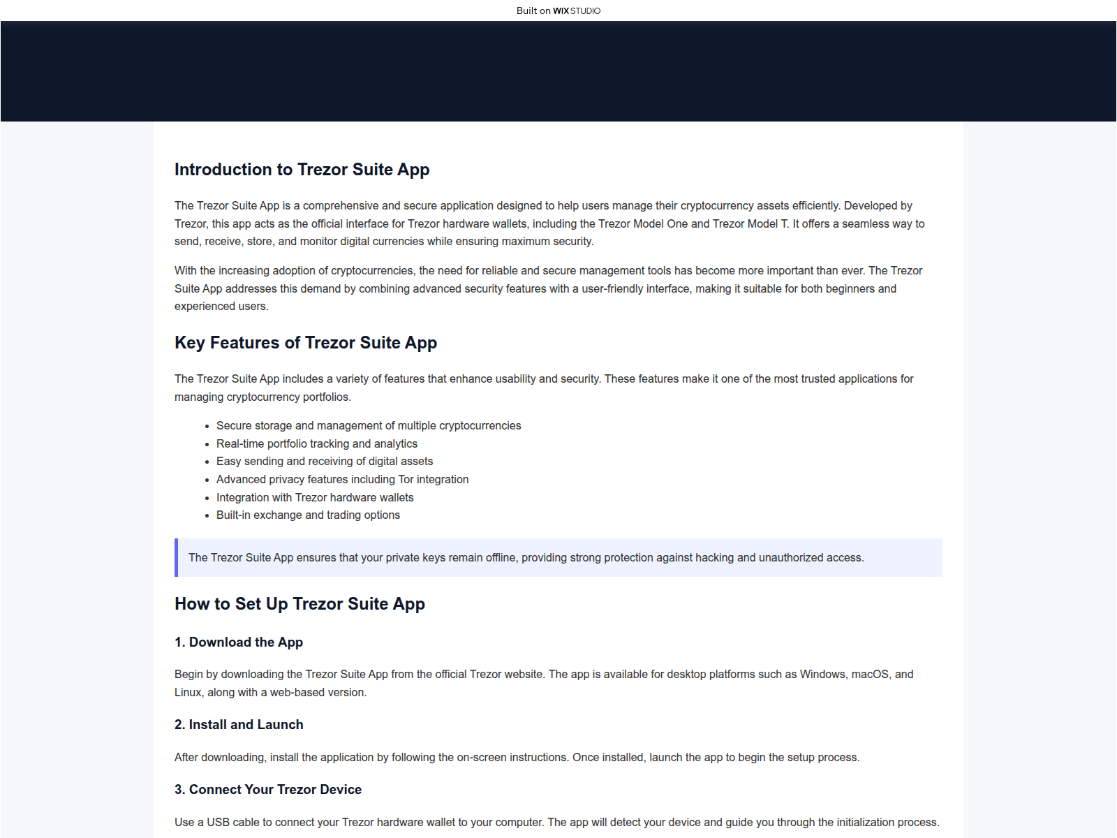 Screenshot of engsuite.wixstudio.com