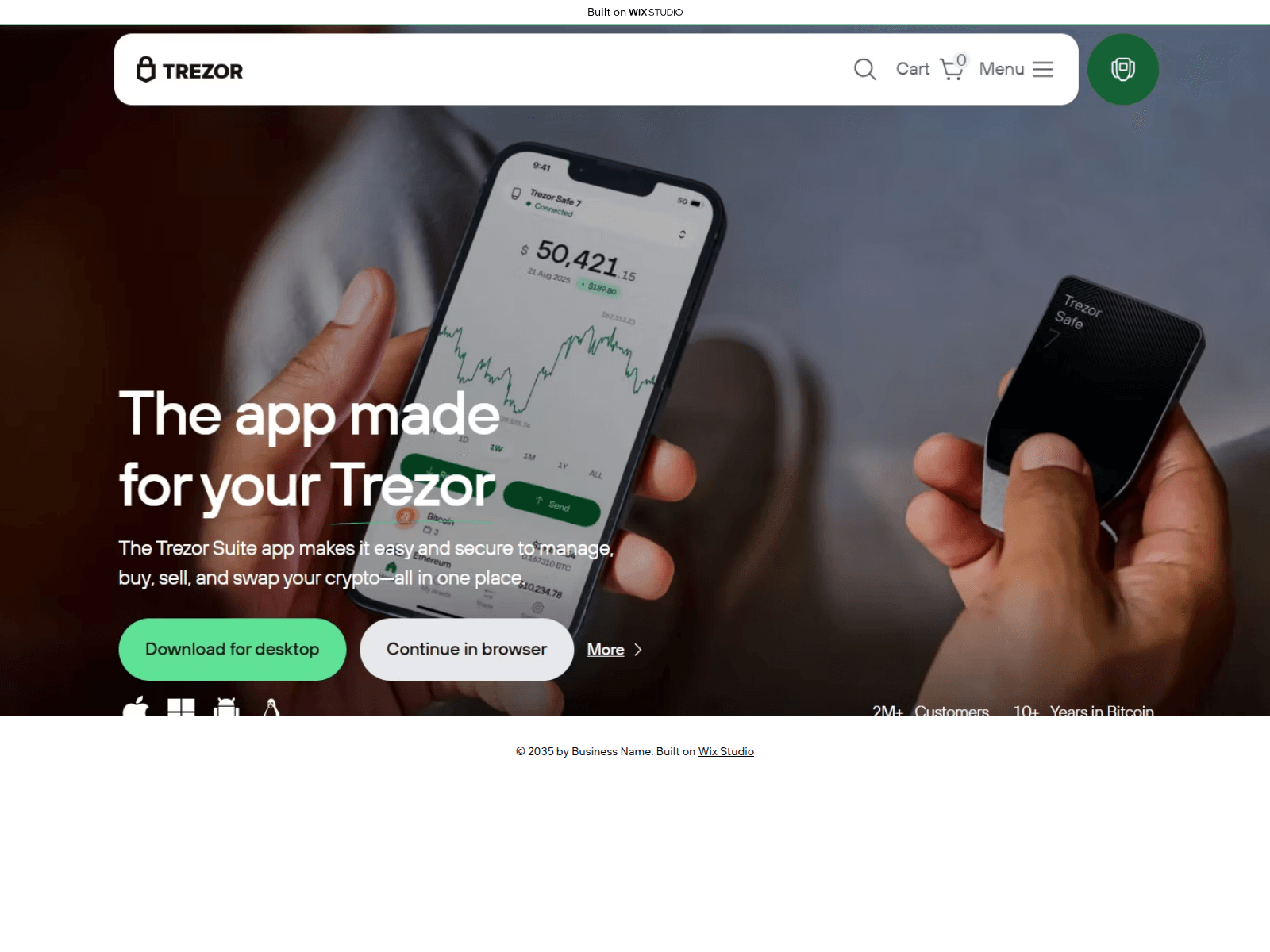 Screenshot of visit-trezous.wixstudio.com