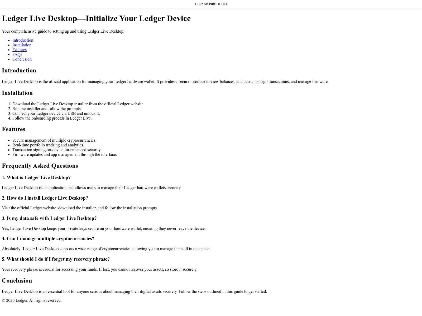 Screenshot of desktop-learn.wixstudio.com
