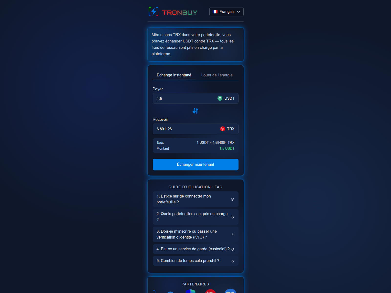 Screenshot of tronbuy.org