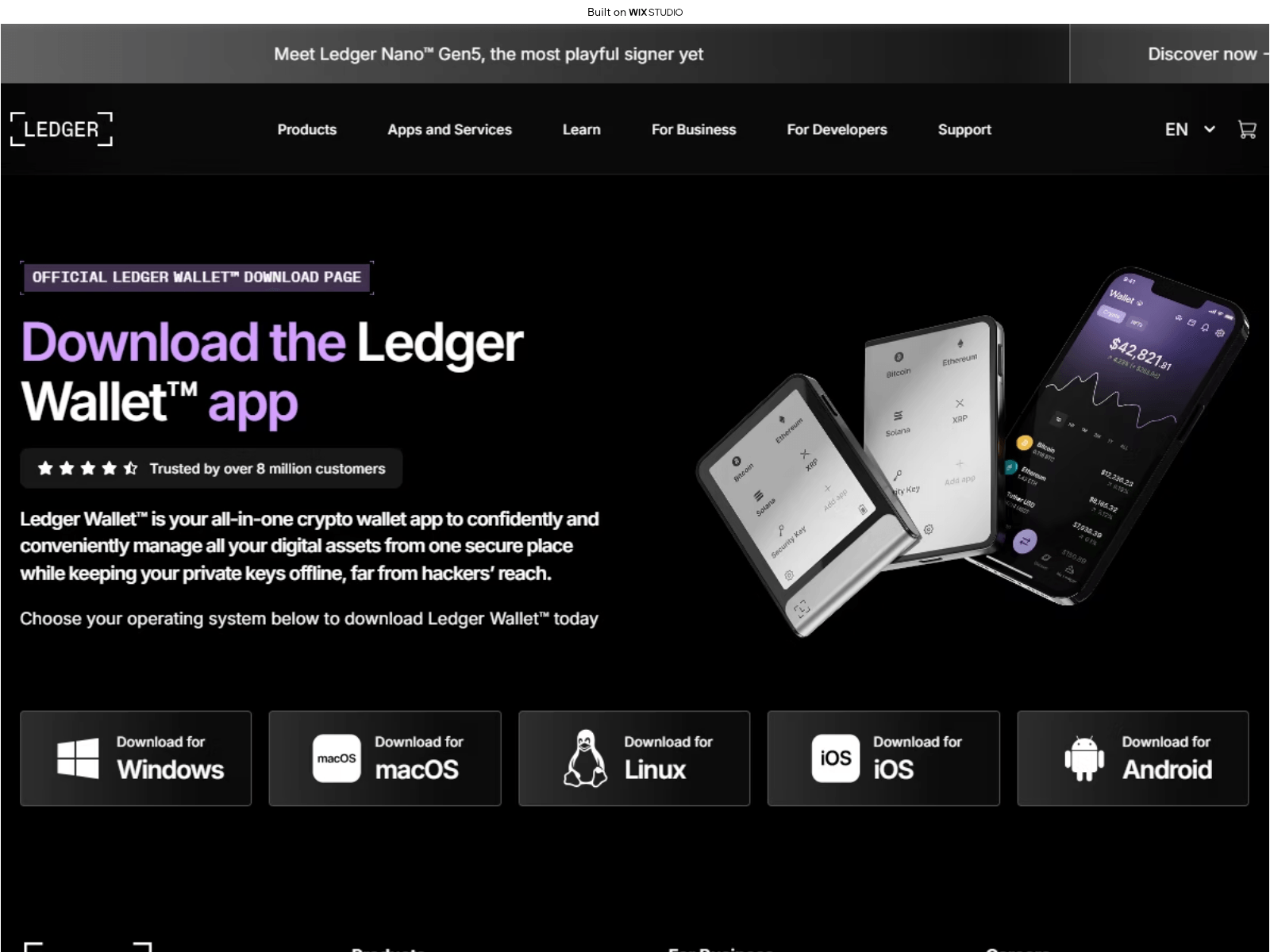 Screenshot of globalledger.wixstudio.com