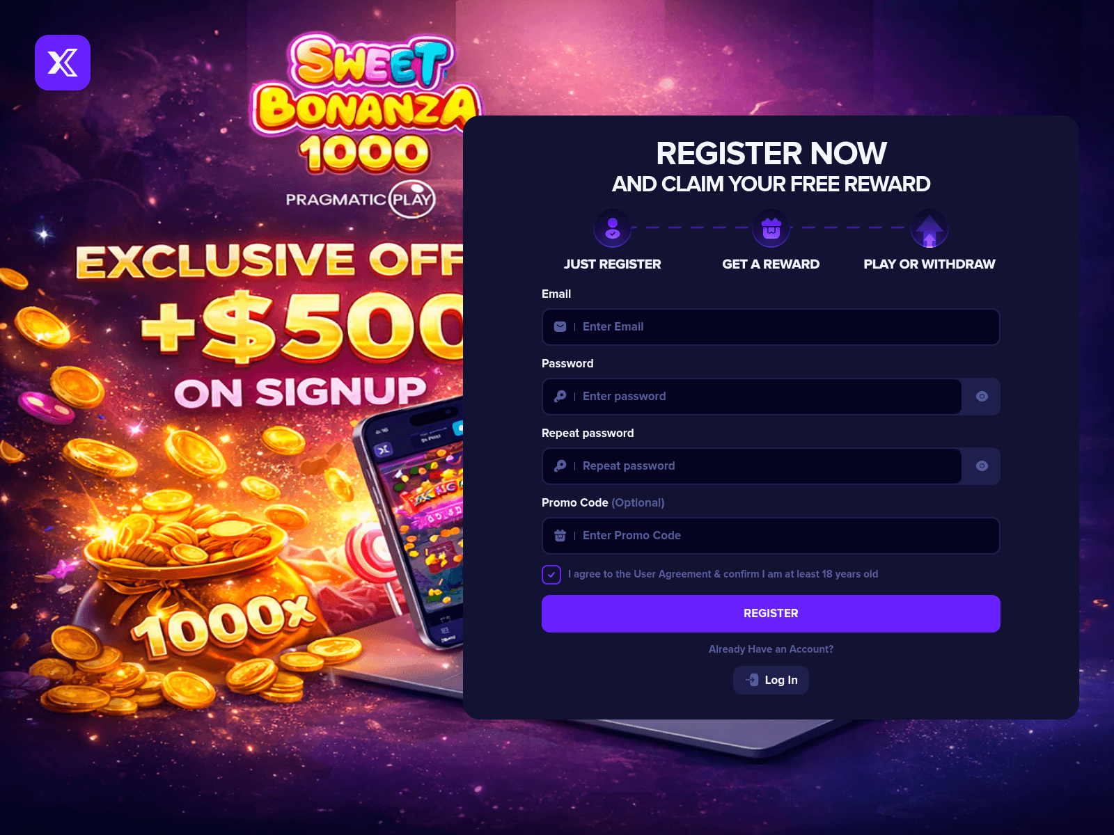 Screenshot of hitnspin.gl