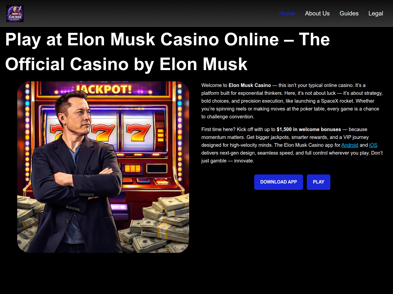 Screenshot of casino-musk.com