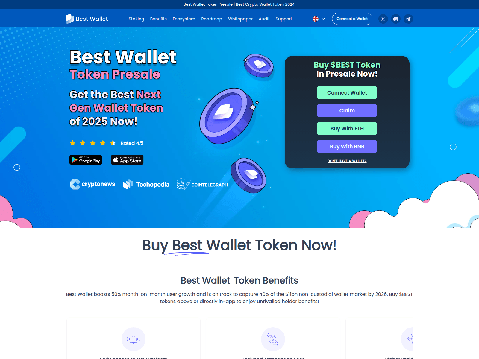 Screenshot of bestwallettoken-sales.pages.dev