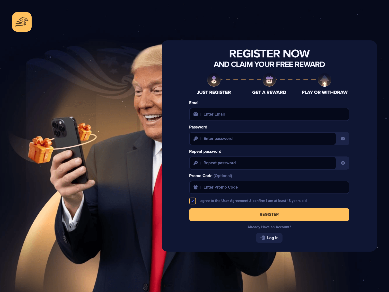Screenshot of maxtrumpbet.me