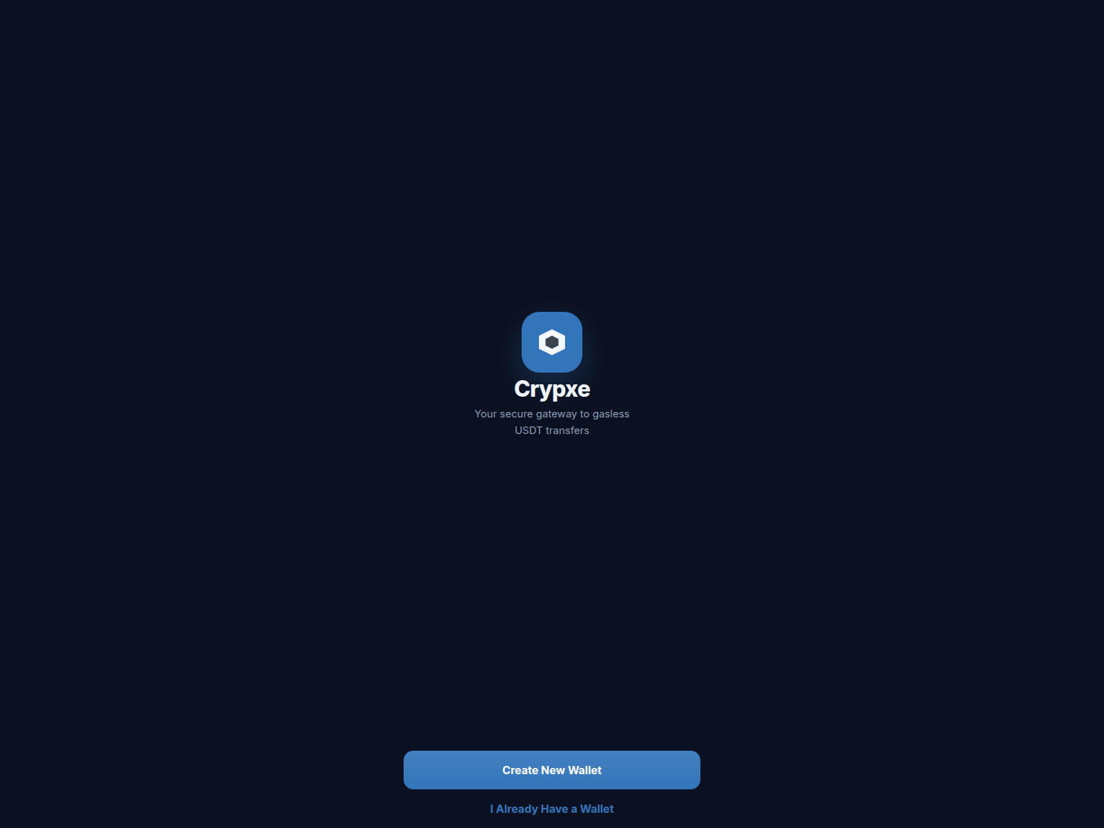 Screenshot of crypxe-wallet.pages.dev
