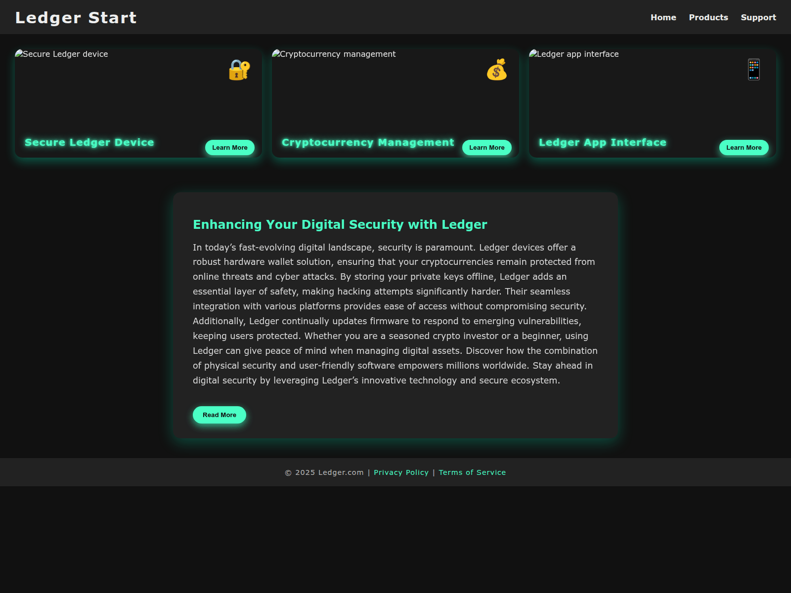 Screenshot of strrt-ledgor-io.pages.dev