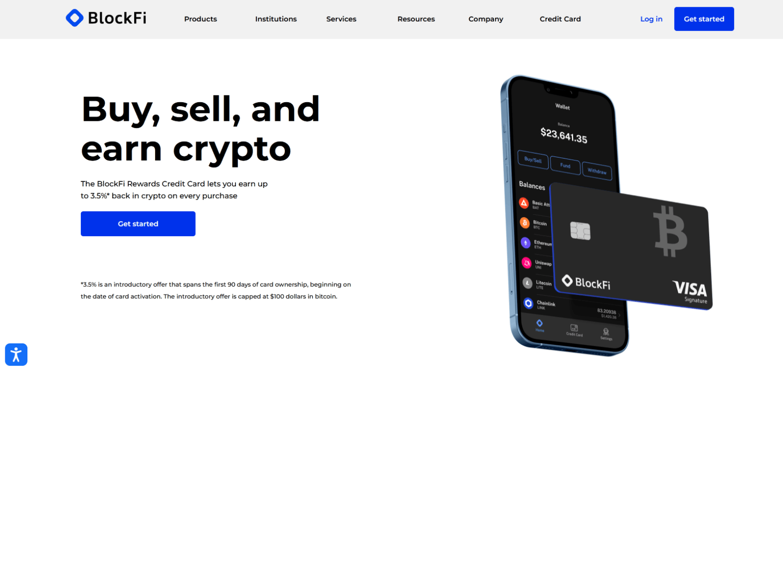 Screenshot of trust-blockfi.webflow.io