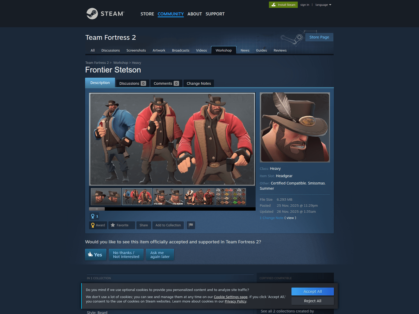 Screenshot of store.workshopvalvemods.com