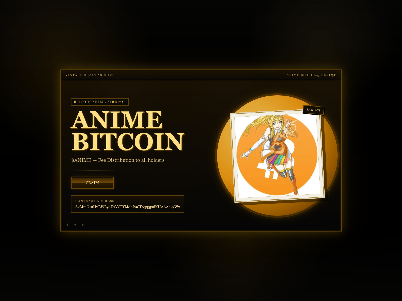 Screenshot of animebitcoin.lol