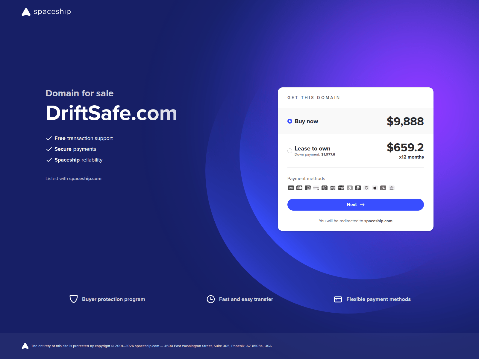 Screenshot of driftsafe.com