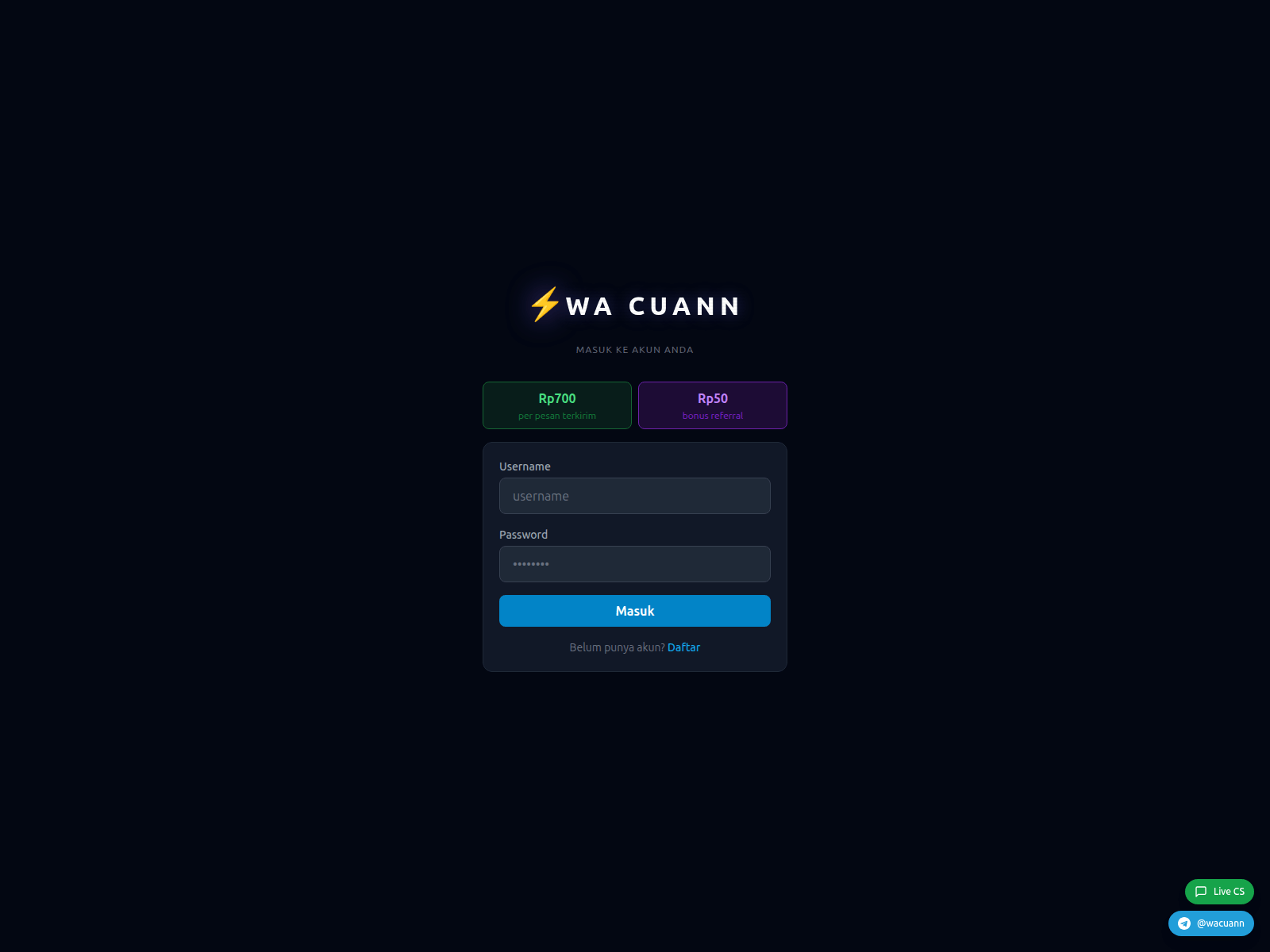 Screenshot of wacuannq.com