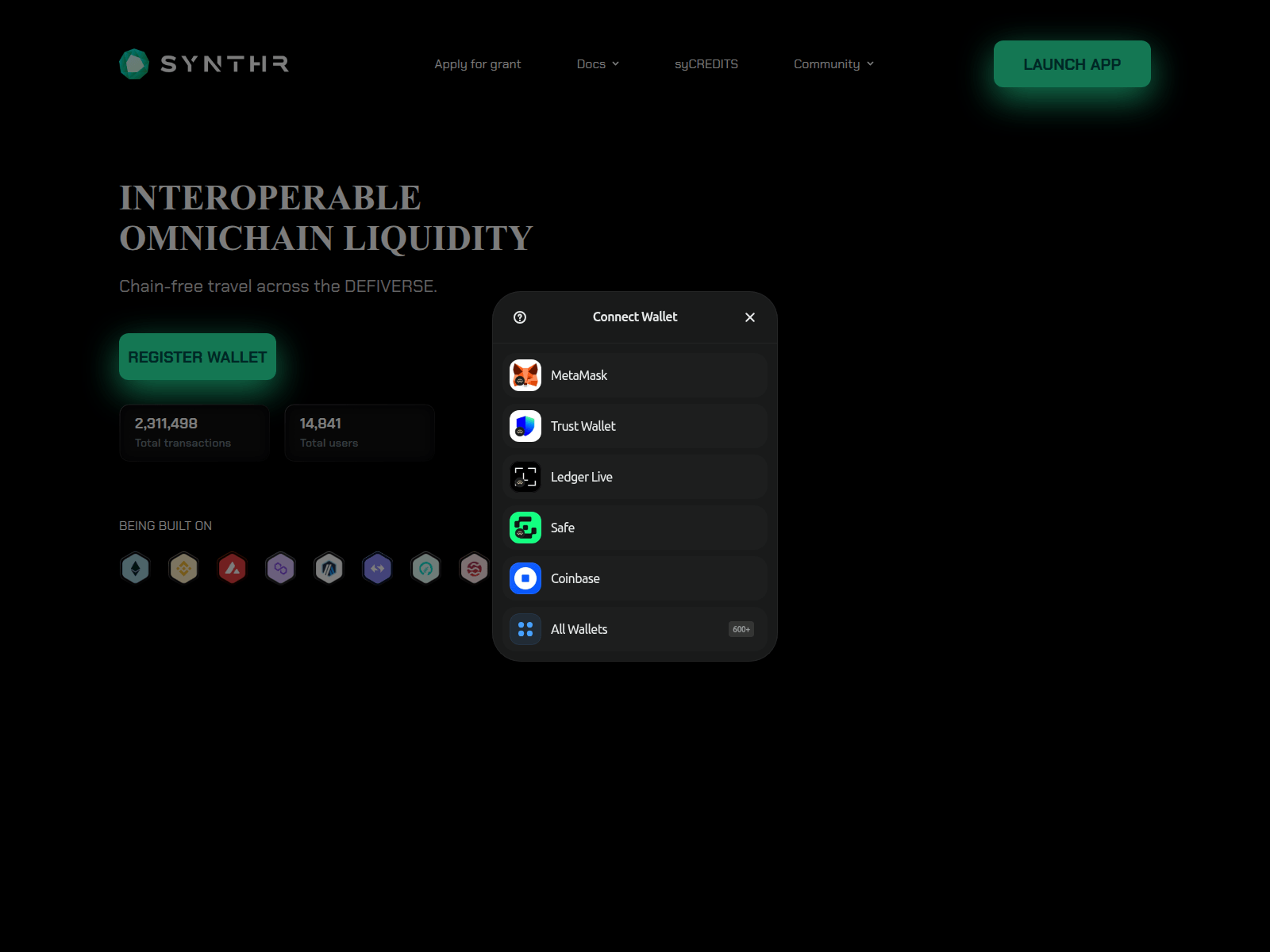 Screenshot of synthr-register.pages.dev